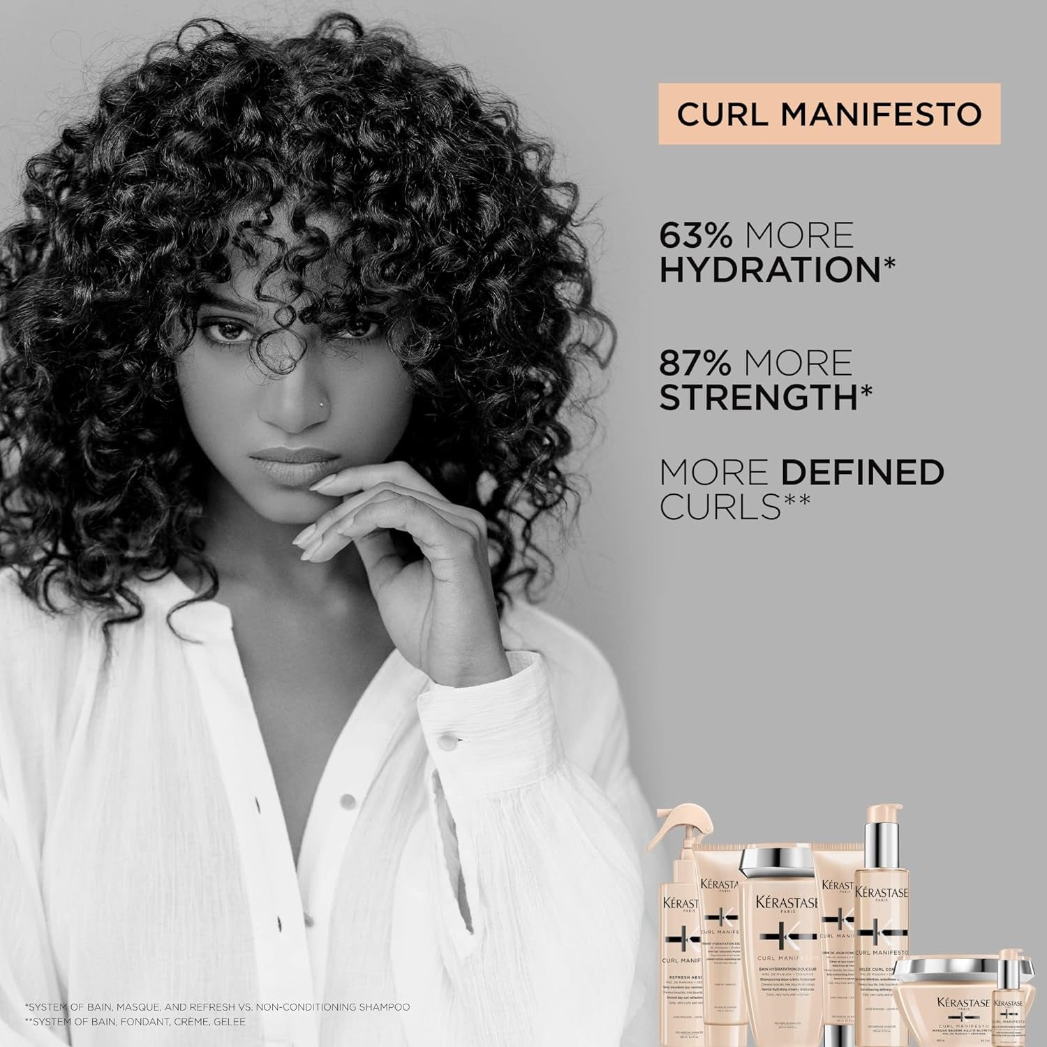 Kérastase | Haarmaske Für Krauses Und Lockiges Haar, Gegen Haarbruch Und Frizz, Masque Beurre Haute Nutrition, Curl Manifesto, 200 Ml