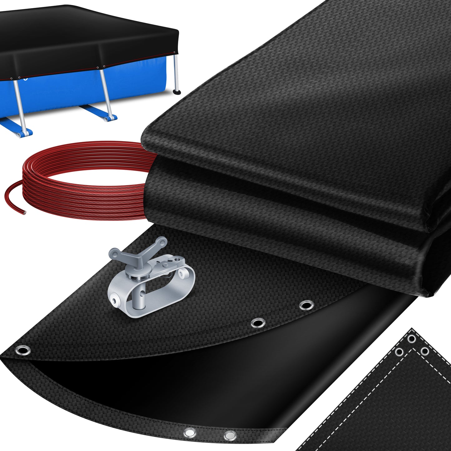 KESSER® Solar Poolabdeckung Pool Abdeckplane Abdeckung Solar Plane Solarfolie