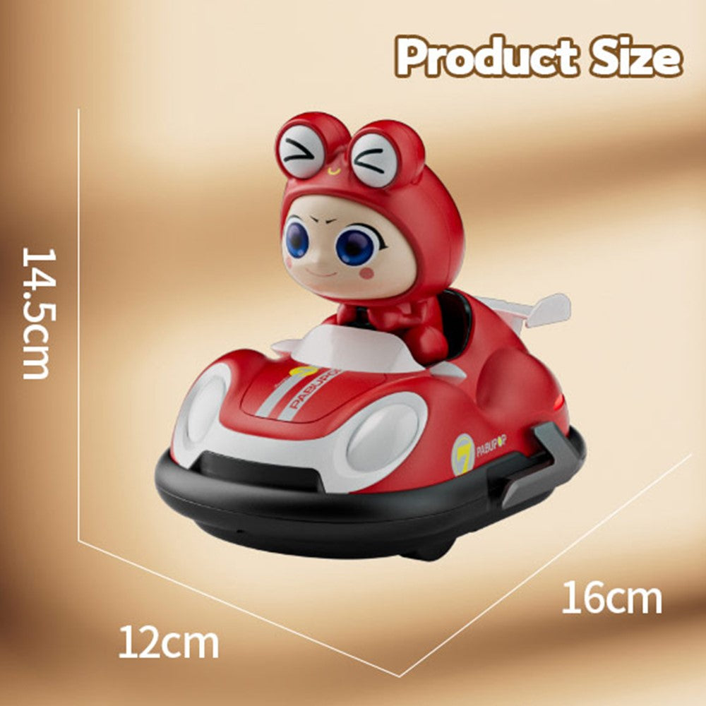 4DRC Y7 Remote Control Bumper Car with Light and Music Pop-Up Doll Children Battle Toy, 2 Batteries