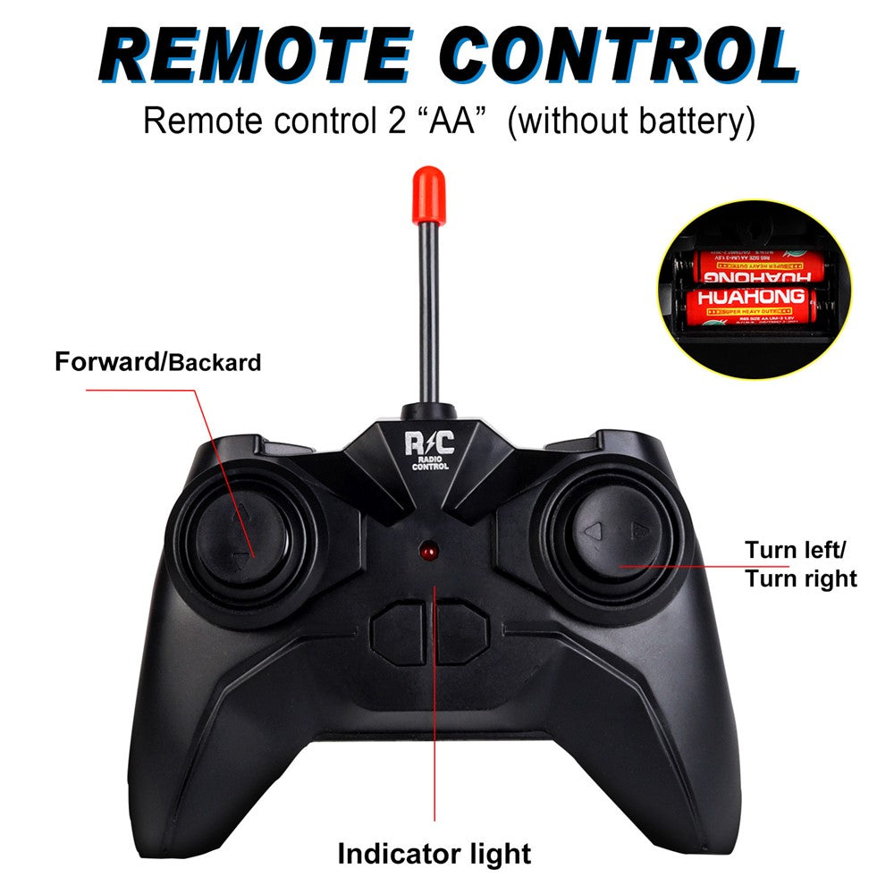UJ99-Y200 1 / 20 2WD Remote Control Car Toy Cartoon Design Non-Slip Wheels Cool Light RC Car