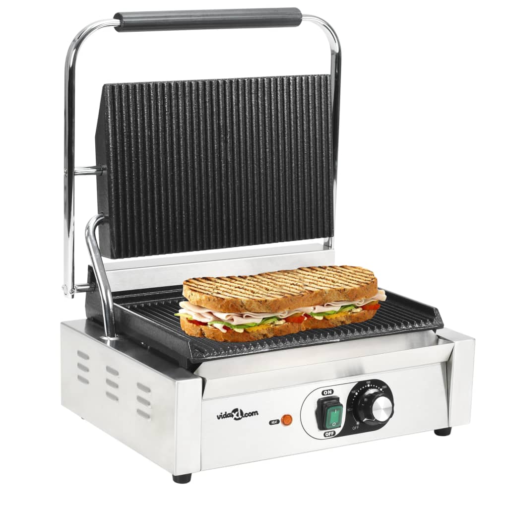 Doppelter Gerillter Panini-Grill 3600 W 57X30,5X20 Cm