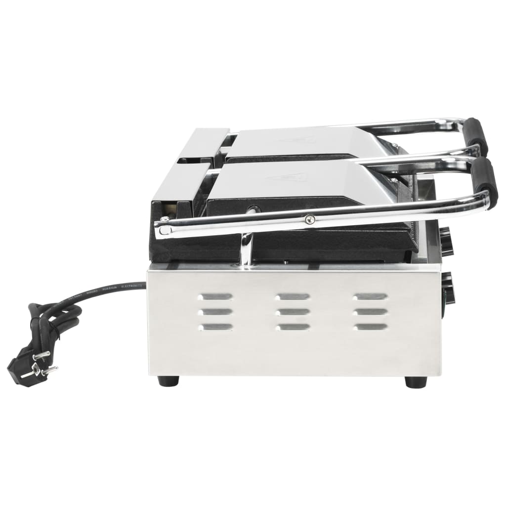 Doppelter Gerillter Panini-Grill 3600 W 57X30,5X20 Cm