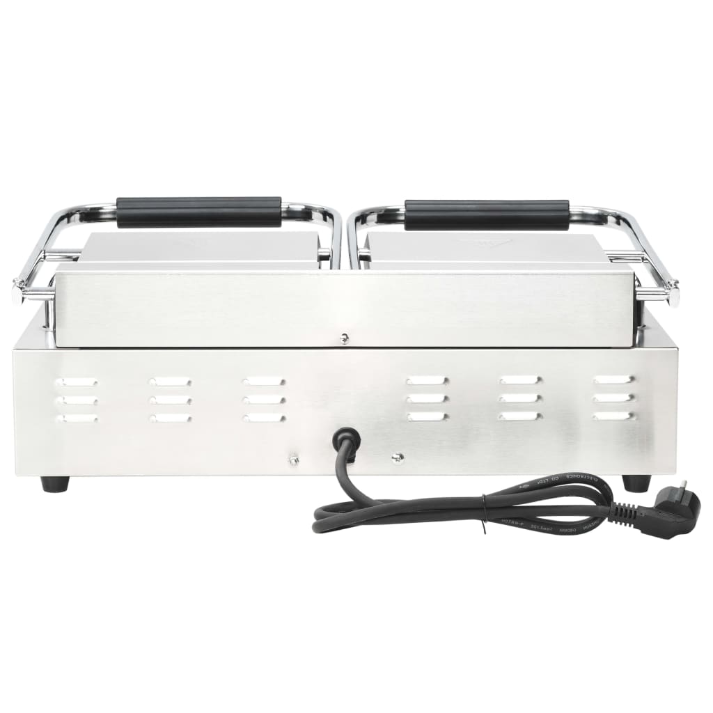 Doppelter Gerillter Panini-Grill 3600 W 57X30,5X20 Cm