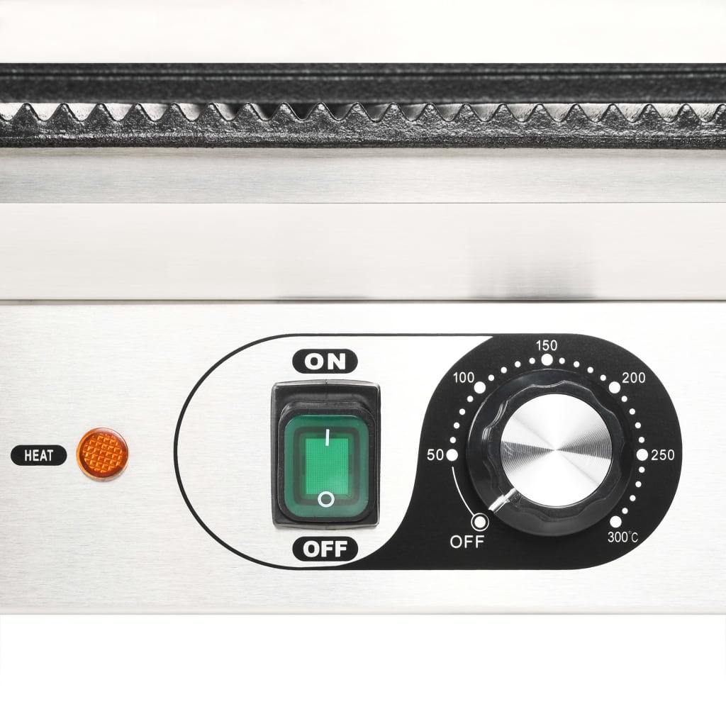 Doppelter Gerillter Panini-Grill 3600 W 57X30,5X20 Cm