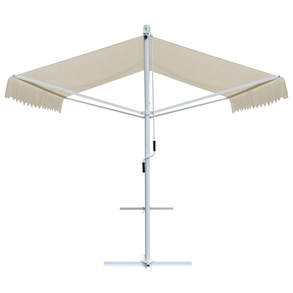 Freistehende Markise Cremefarben 4 X 3 M Creme