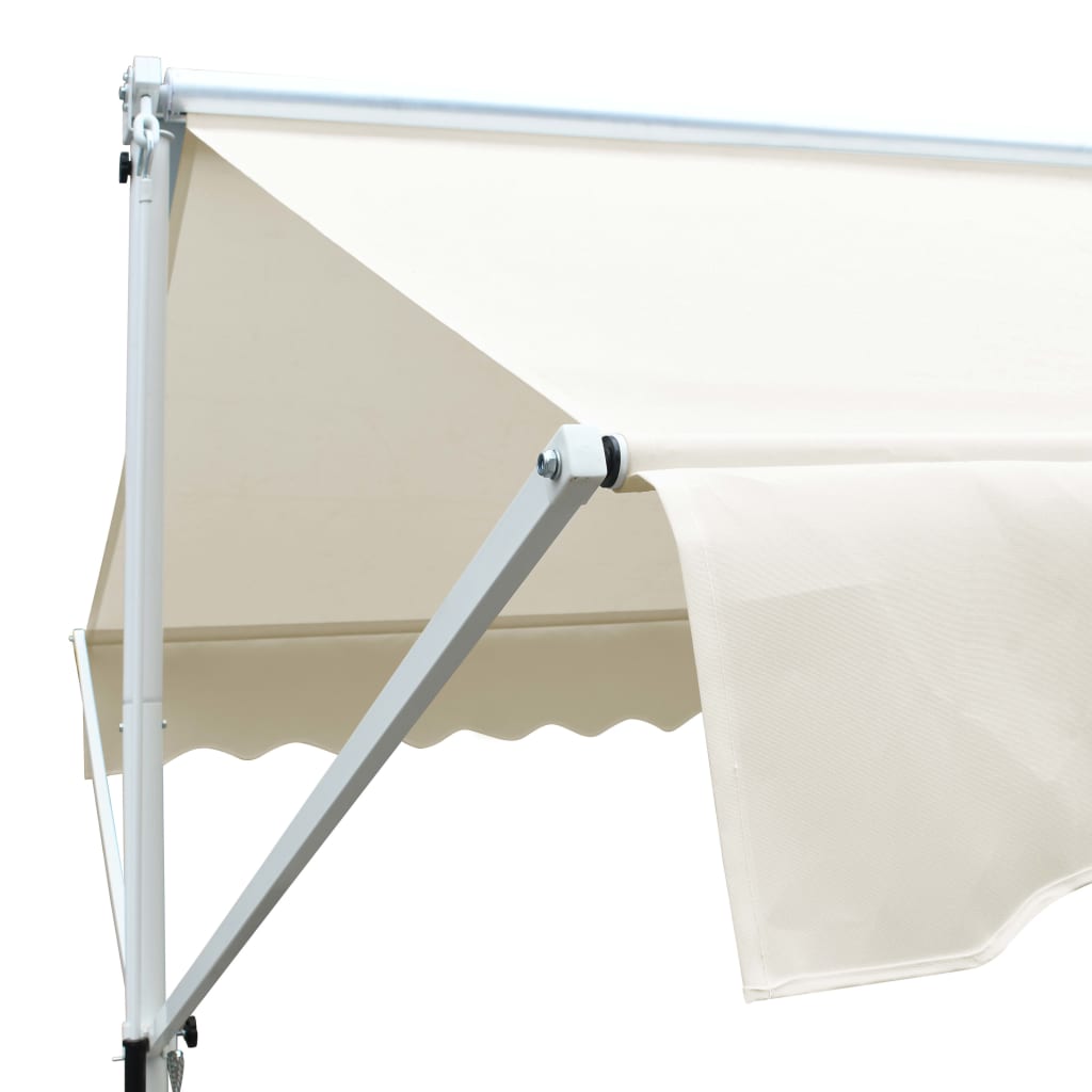 Freistehende Markise Cremefarben 4 X 3 M Creme