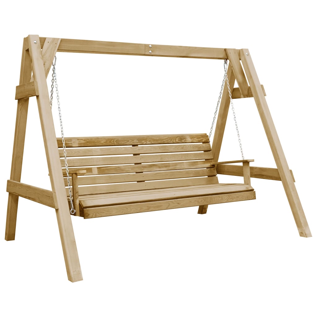 Schaukelbank Imprägniertes Kiefernholz 205X150X157 Cm