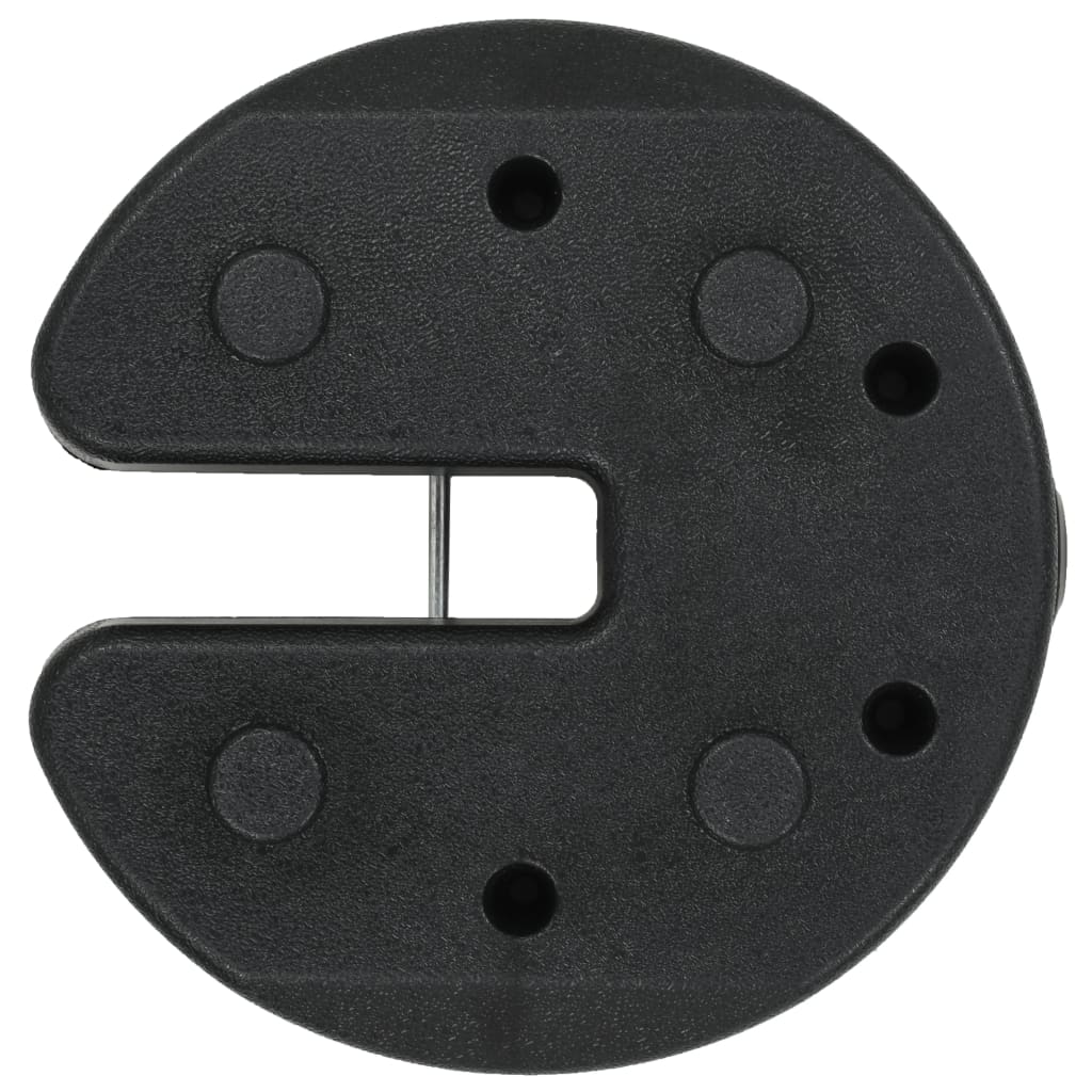 Pavillon-Gewichte 4 Stk. Schwarz 220X50 Mm Beton