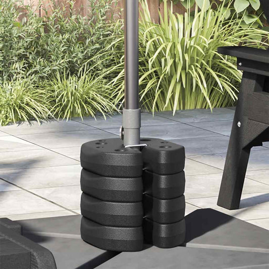 Pavillon-Gewichte 4 Stk. Schwarz 220X50 Mm Beton