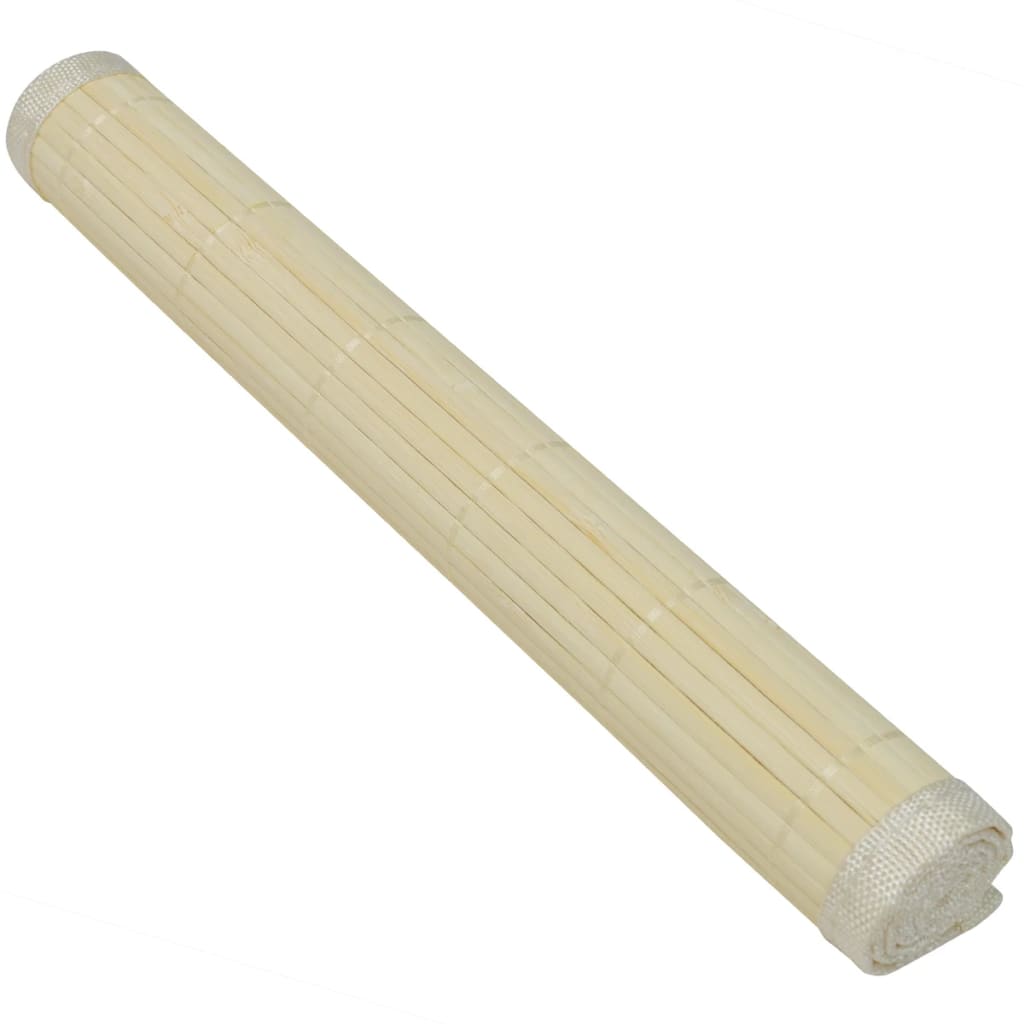 6 Bambus-Platzdeckchen 30 X 45 Cm Natur