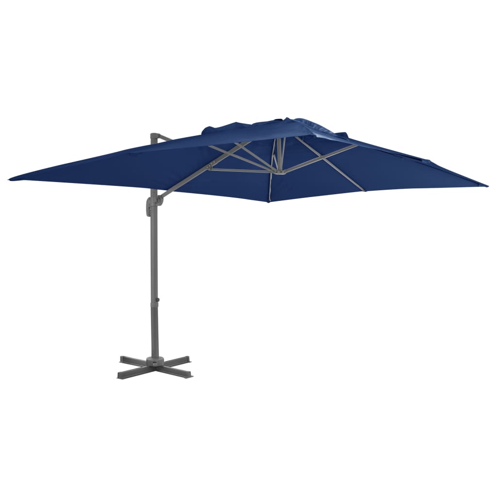 Ampelschirm Mit Aluminium-Mast 4X3 M Azurblau
