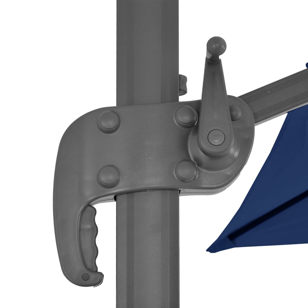 Ampelschirm Mit Aluminium-Mast 4X3 M Azurblau