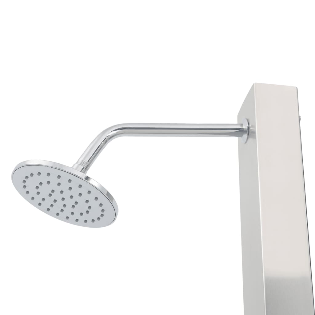 Gartendusche Mit Bodenelement Wpc Edelstahl