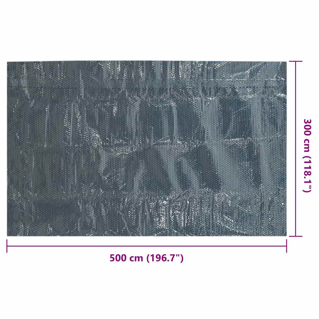 Treibende Pool-Solarplane Pe Schwarz Und Blau