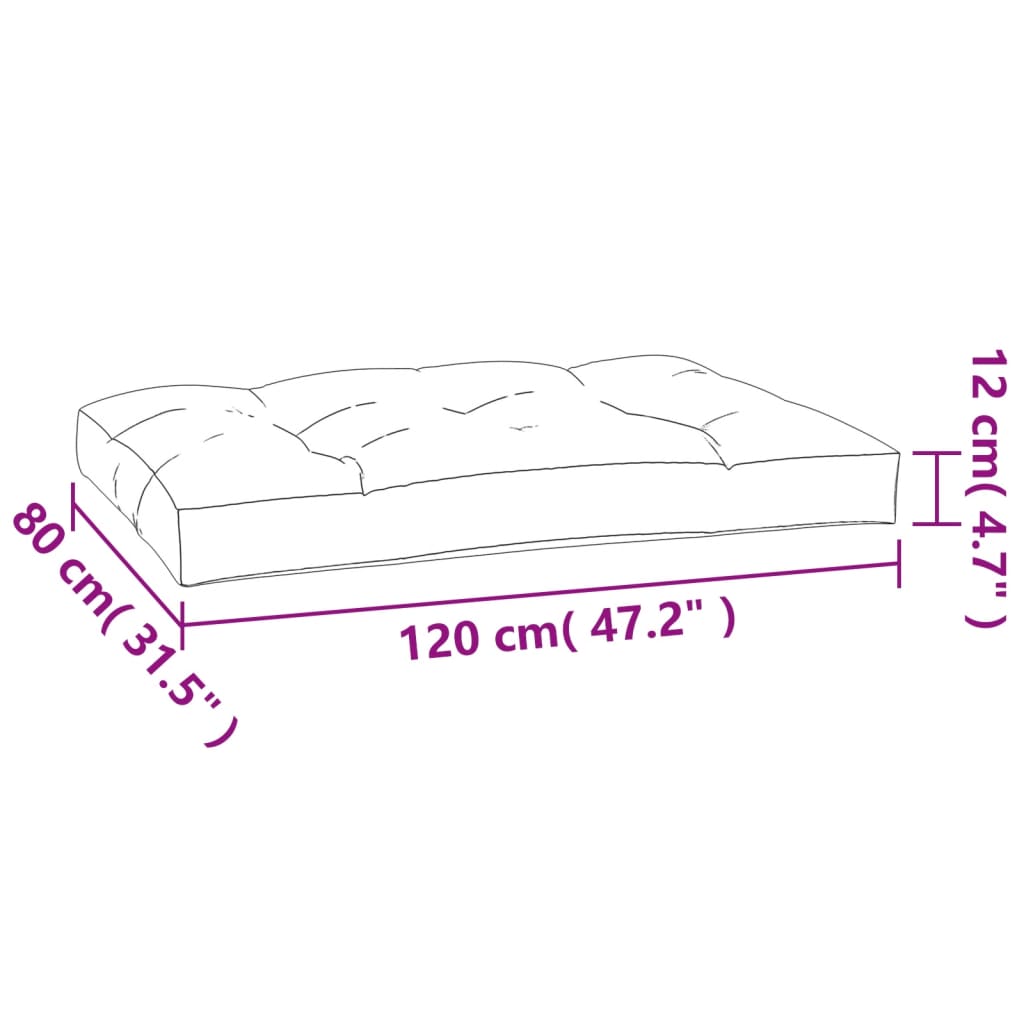 Palettenkissen Stoff Creme