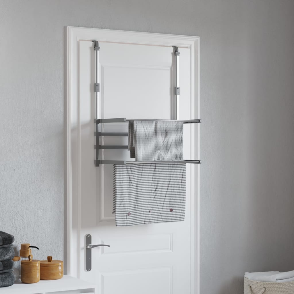 Wäschetrockner Für Balkon 89X25X(60-95) Cm Aluminium