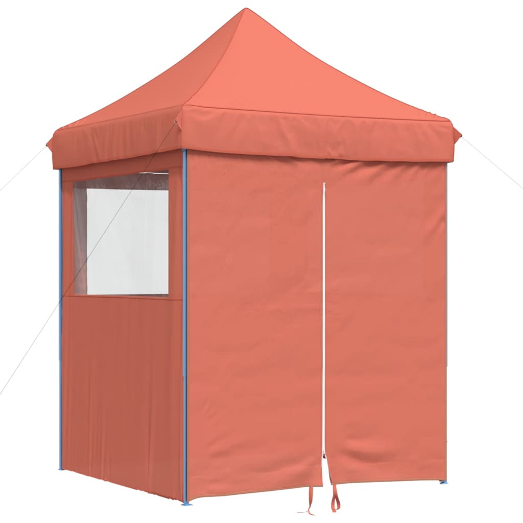 Partyzelt Faltbar Pop-Up Mit 4 Seitenteilen Rot Terrakotta