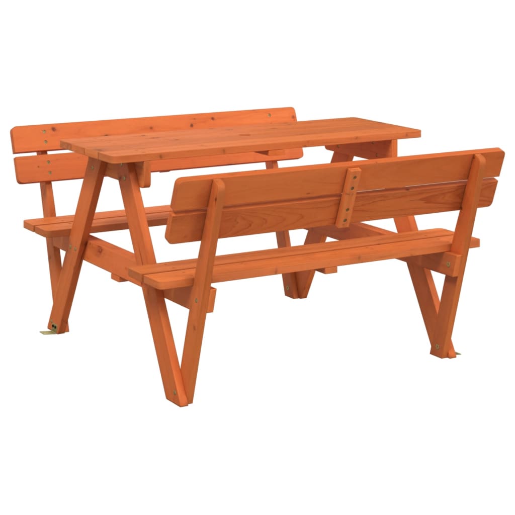 Picknicktisch Für 4 Kinder Mit Sonnenschirm Massivholz Tanne