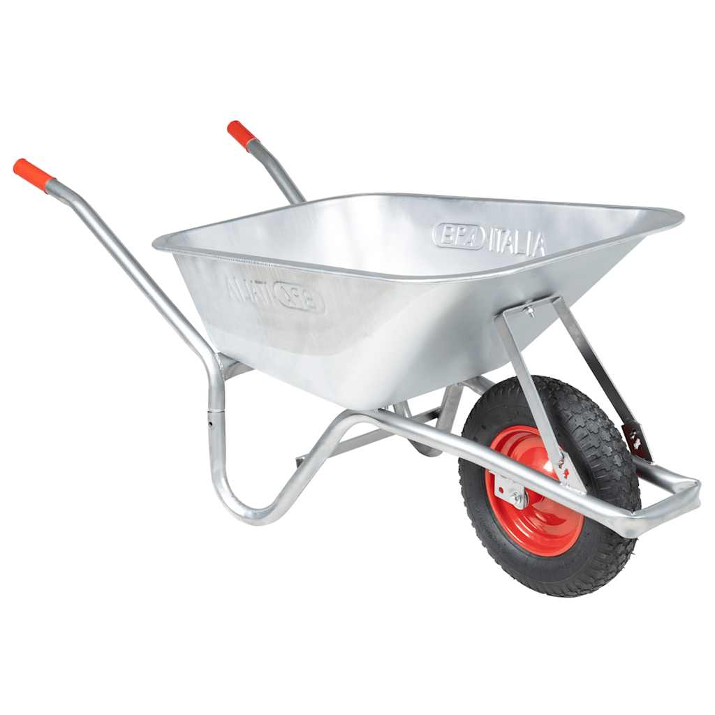 Schubkarre 90 L 150 Kg Verzinkter Stahl Und Kunststoff