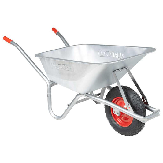 Schubkarre 90 L 150 Kg Verzinkter Stahl Und Kunststoff