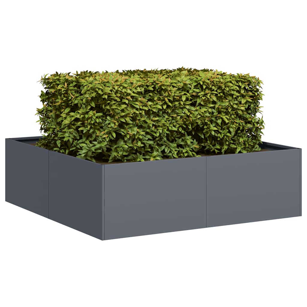 Pflanzkübel Kaltgewalzter Stahl Anthrazit