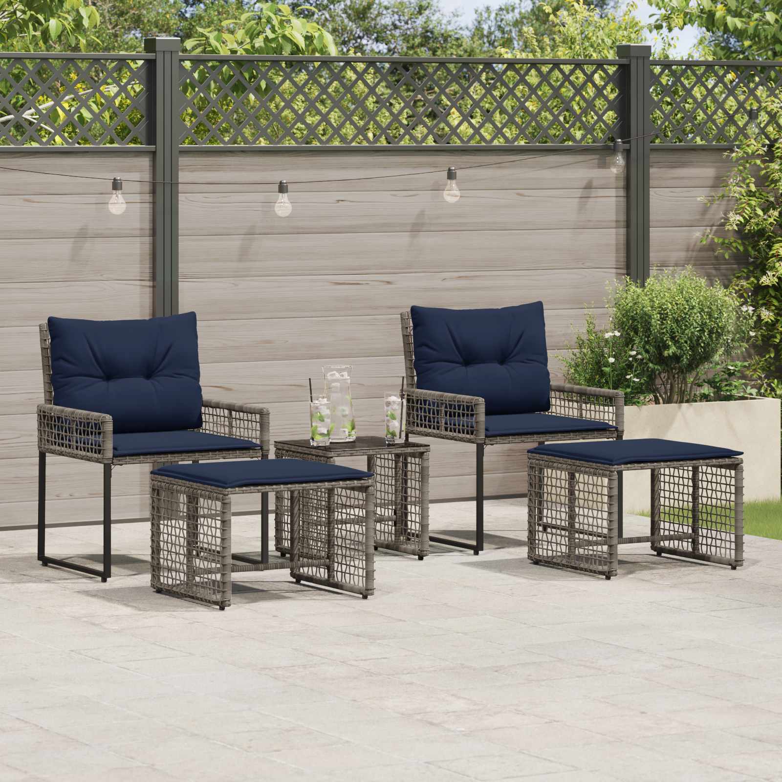 Gartenmöbel Set Mit Kissen Stahl