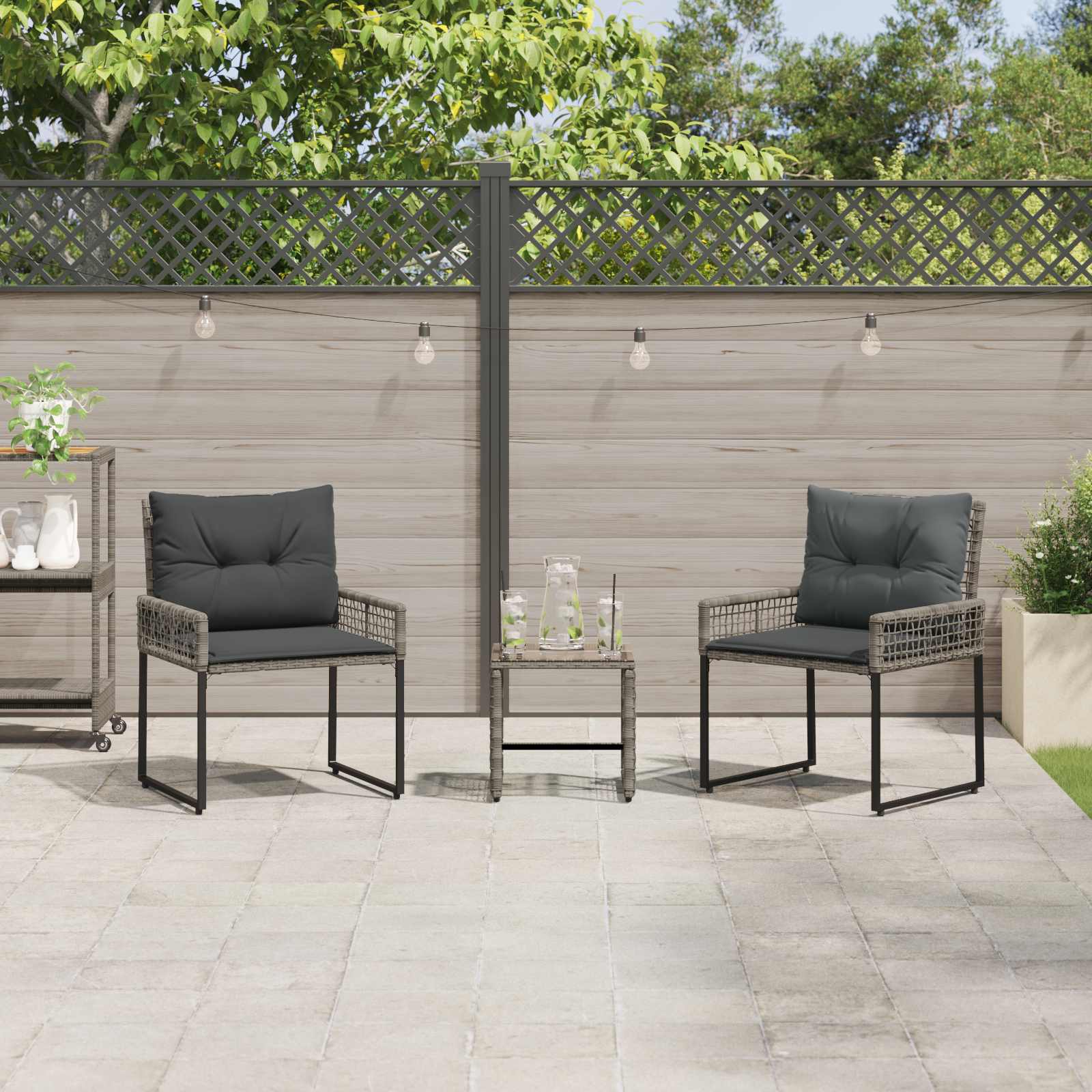 Gartenmöbel Set Mit Kissen Stahl