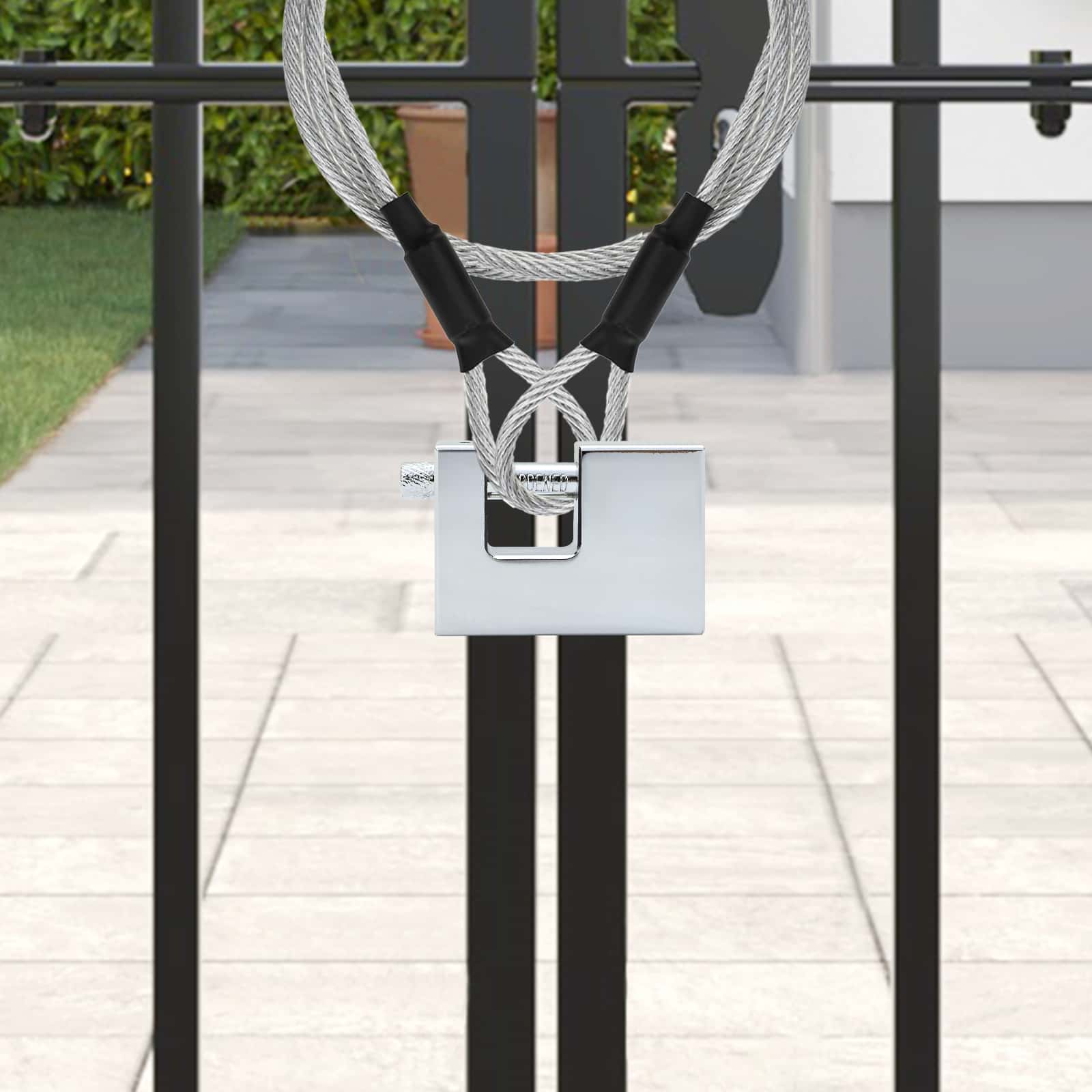 Vorhängeschloss 6 Pcs Silber Stahl