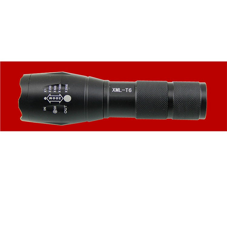XML-T6 Outdoor Flashlight Torch with Adjustable Focus Zoom, Handheld Flashlight Bright 900 Lumens Pocket Torch