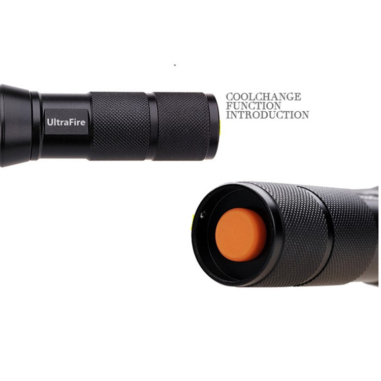 XML-T6 Outdoor Flashlight Torch with Adjustable Focus Zoom, Handheld Flashlight Bright 900 Lumens Pocket Torch