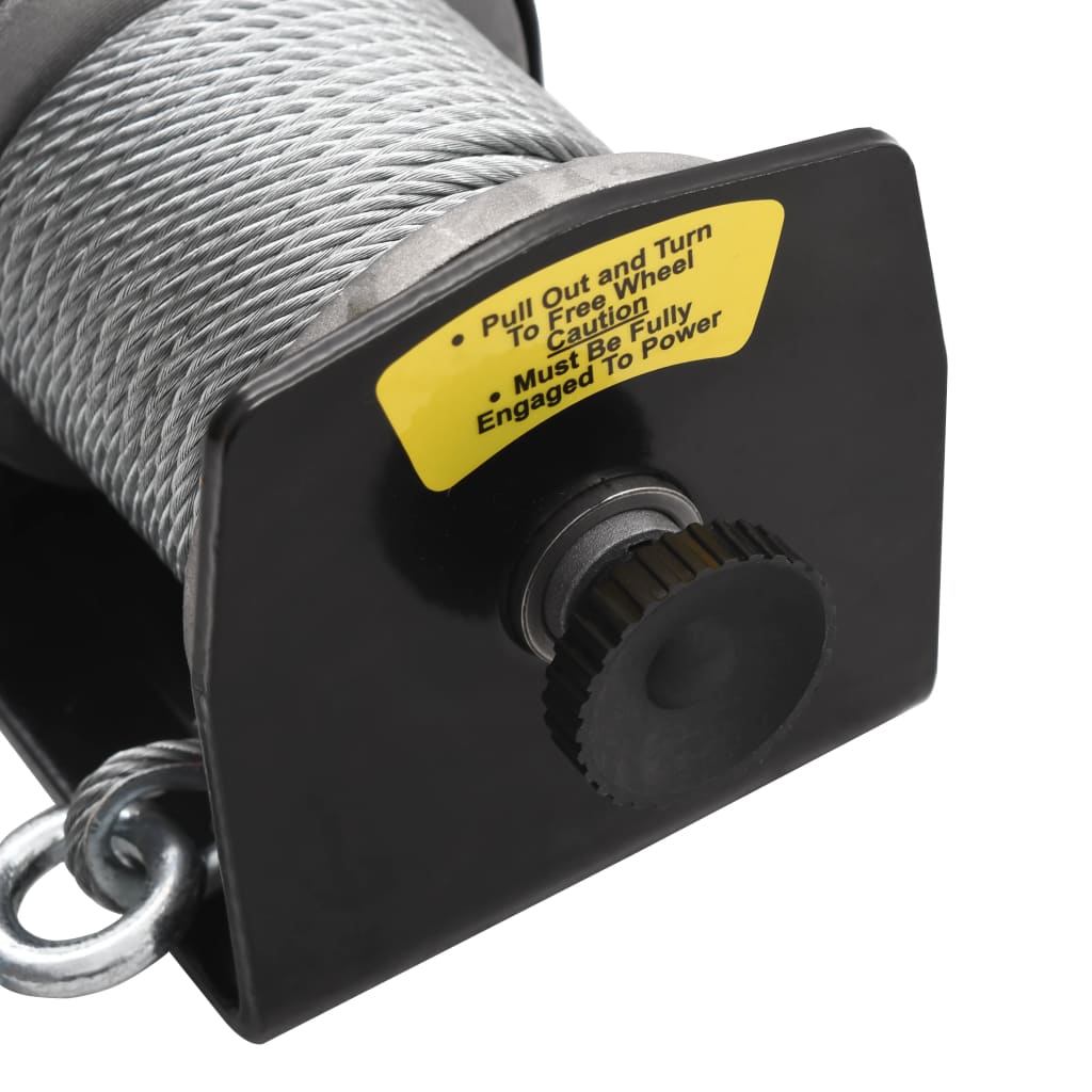 12V elektrische Seilwinde mit Kabel-Fernbedienung – Kraftvolle Winde für Auto & Anhänger