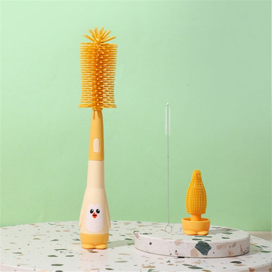 Baby Bottle Cleaning Brush 3-in-1 Baby Water Bottle Nipple Cup Tumbler Cleaner