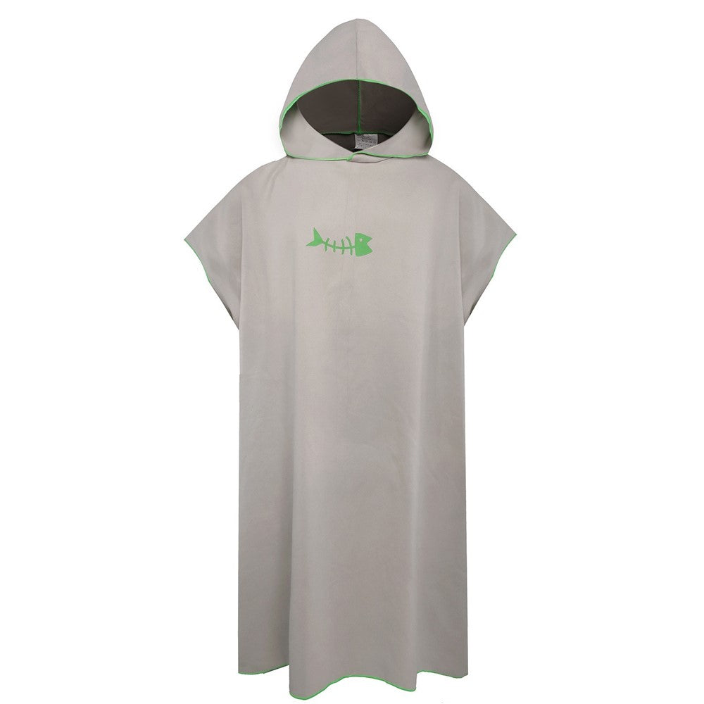 Surf Poncho Skin-Friendly Beach Poncho for Adults Changing Towel Quick-Dry Robe with Hood Microfiber Beach Blanket Bath Towel Swim Towel Wetsuit