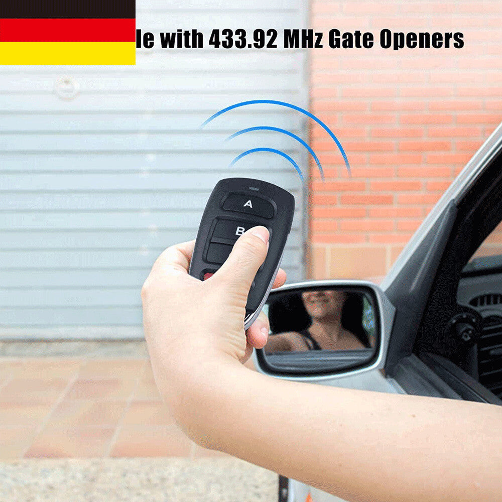 2/4X 433Mhz Universal Garagentor Fernbedienung Komplett-Set Handsender Garagento