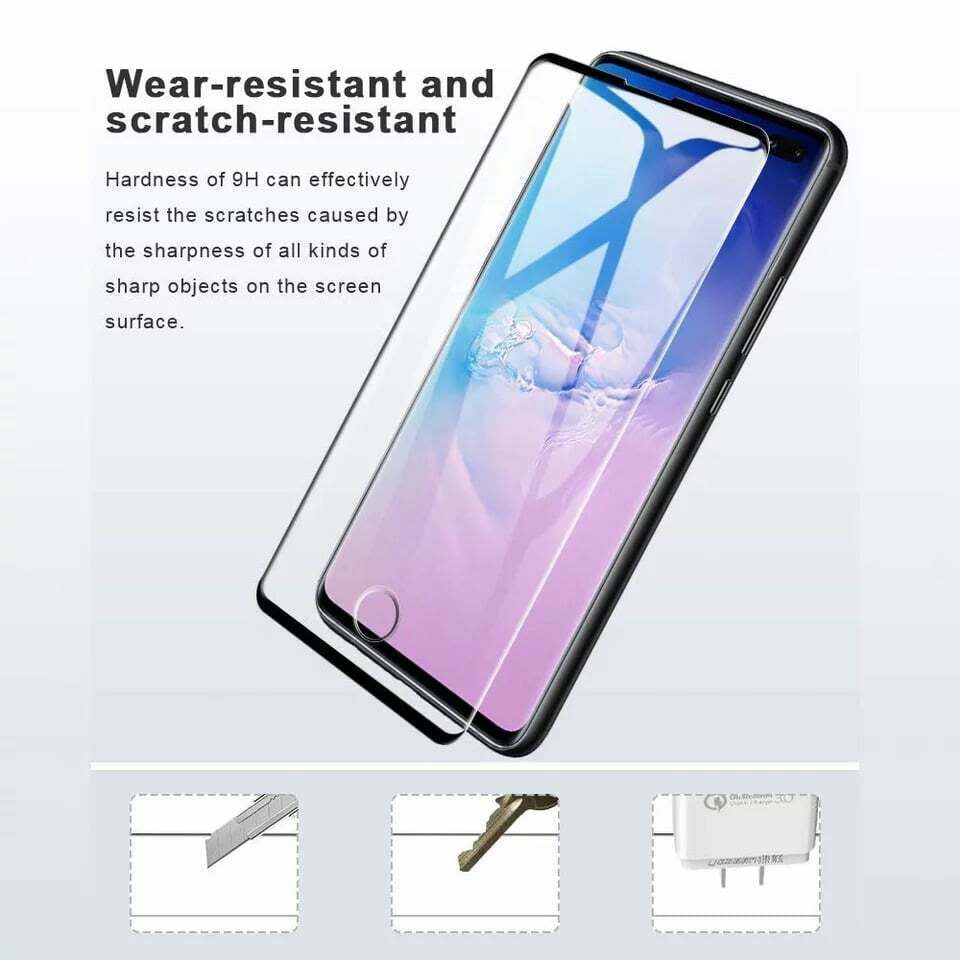 Voll Kleber Schutzglas Samsung Galaxy S10 | S10 plus Displayschutzf
