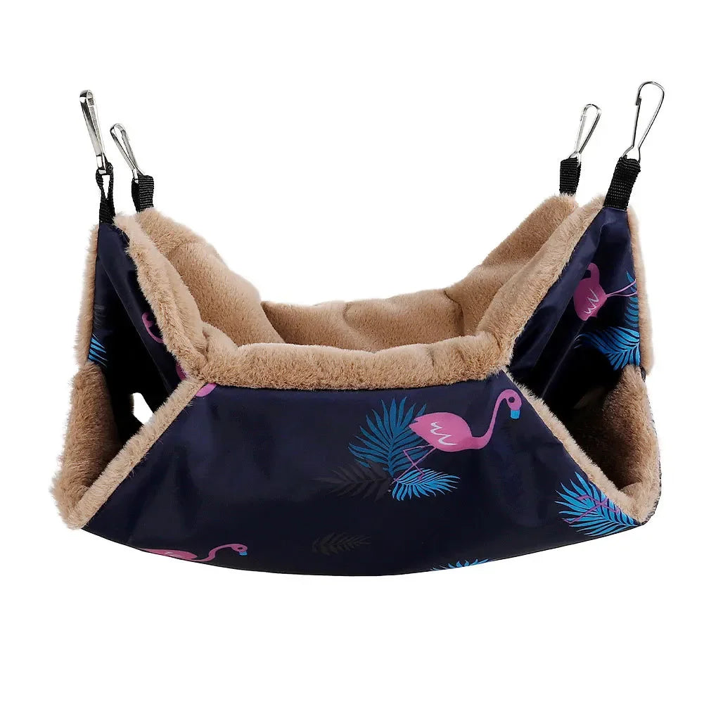 Winter Warm Hamster Hammock Guinea Pig Hanging Beds House for Small Animal Cage Rat Squirrel Chinchillas Nests Pets Supplies