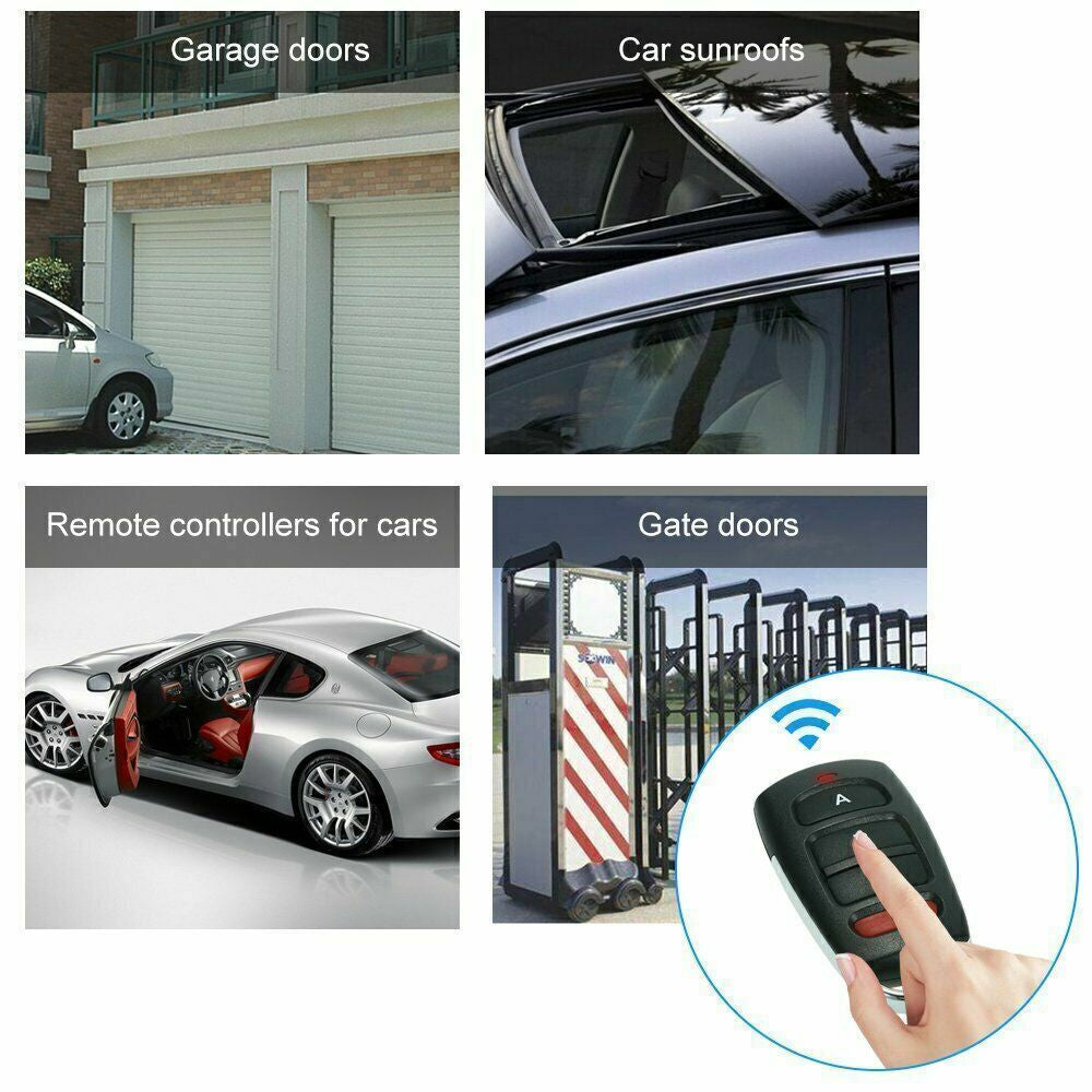 2/4X 433Mhz Universal Garagentor Fernbedienung Komplett-Set Handsender Garagento